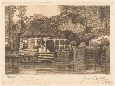 Polderhuis (título original no objeto) de Frederik van der Harst (signed by artist)