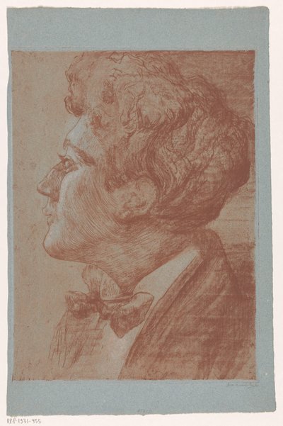 Retrato de um homem desconhecido de Frederika Henriëtte Broeksmit (signed by artist)
