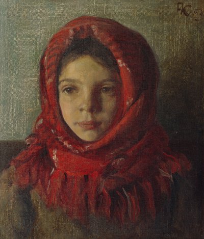 menina com lenço de Fredrik Kolstoe