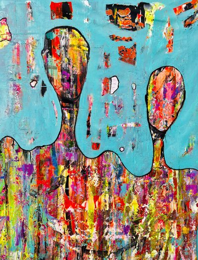 Pessoas abstratas coloridas de Fredrik Olsen