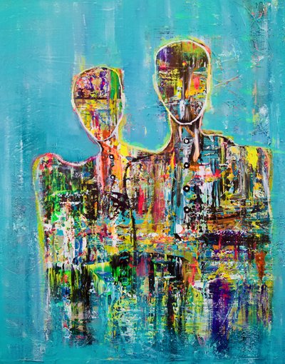 Casal abstrato moderno de Fredrik Olsen