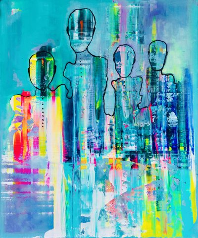 Família Abstrata Vibrante de Fredrik Olsen