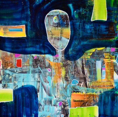 Figura abstrata vibrante de Fredrik Olsen