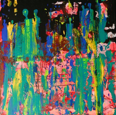 Figuras abstratas vibrantes de Fredrik Olsen