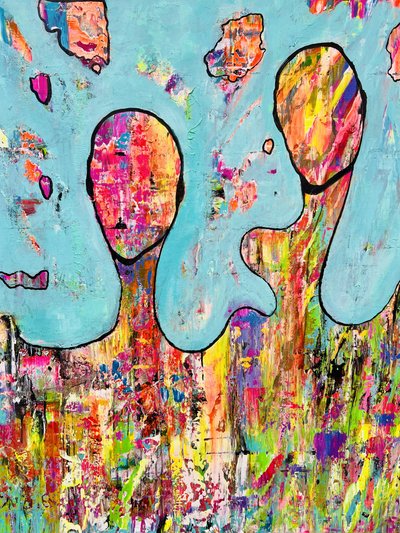 Figuras abstratas vibrantes de Fredrik Olsen