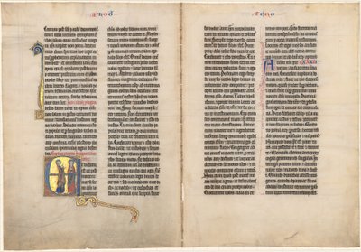 Josué diante do Senhor de French 13th Century