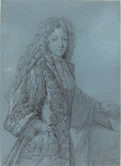 Retrato de um menino de French 17th Century