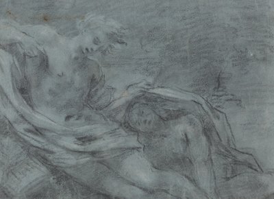 Duas Figuras Reclinadas [verso] de French 17th Century
