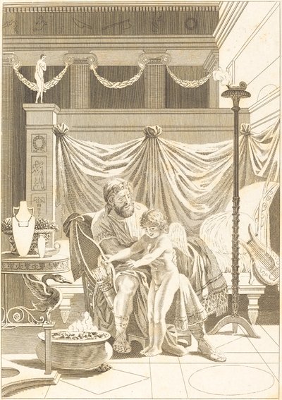 Outra imitação: Love molha de French 18th Century