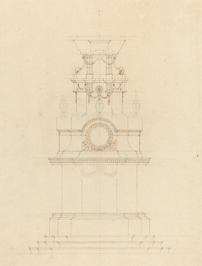 Projeto para um Catafalco de French 18th Century