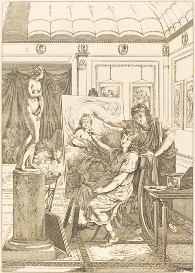 Anacreon Mimic: O Retrato da Íris de French 18th Century