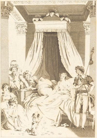 O cachorrinho de French 18th Century