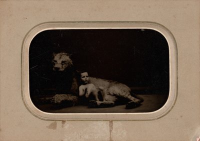 Retrato de uma criança de French 19th Century