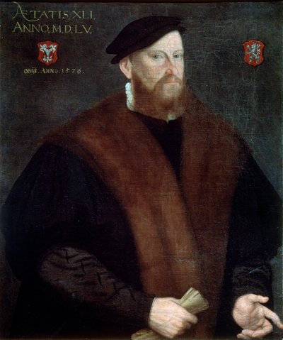 Retrato de um homem idoso, 1576 de French Master