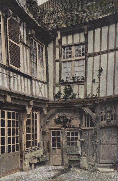 Abbeville, House chamado Francois Premier (pátio interno) de French Photographer