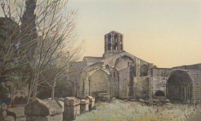 Arles, os Alyscamps, Igreja de Saint-Honorat de French Photographer