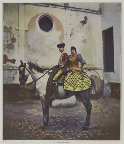 Na Feria de Sevilha (cor litho) de French Photographer