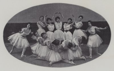 Aula de ballet (foto a p/b) de French Photographer