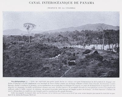 Canal Interoceânico do Panamá, La Culebra trabalha (foto a p/b) de French Photographer