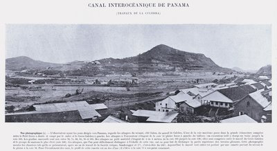 Canal Interoceânico do Panamá, La Culebra trabalha (foto a p/b) de French Photographer