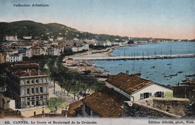 Cannes, O Cours E Boulevard De La Croisette de French Photographer