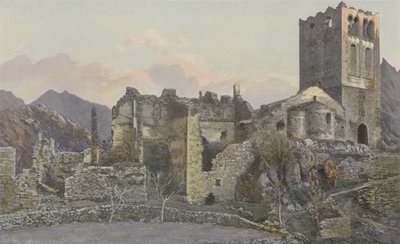 Casteil, ruínas do antigo mosteiro de St-Martin-du-Canigou de French Photographer