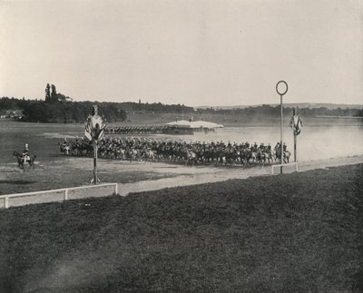 Manobra de Cavalaria nos Longchamps (foto a p/b) de French Photographer