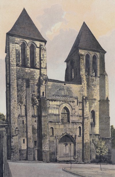 Chinon, Igreja de Saint-Mexme, Fachada O (Escola) de French Photographer