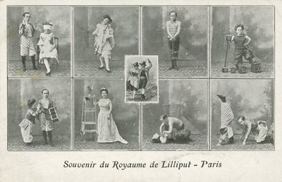 Circus troupe (foto a p/b) de French Photographer