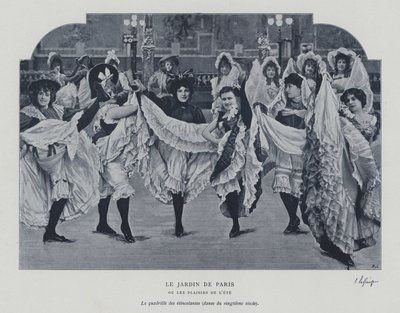 Dançarinos no Jardin de Paris (foto a p/b) de French Photographer