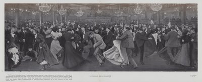 Dançando no Moulin de la Galette, Paris (foto a p/b) de French Photographer