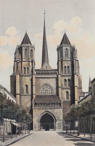 Dijon, Cathédrale Saint-friendly, Fachada Oh de French Photographer