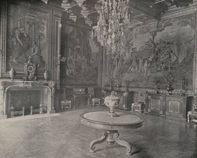 Sala de Desenho, Palácio de Fontainebleau (foto a p/b) de French Photographer