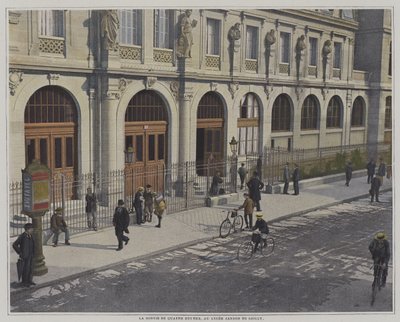 Fim do dia escolar às quatro horas, Lycee Janson de Sailly, Paris (foto a cores) de French Photographer