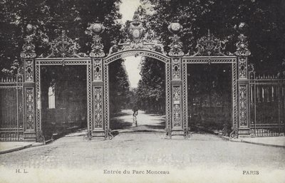 Entrada, Parc Monceau, Paris (foto a p/b) de French Photographer