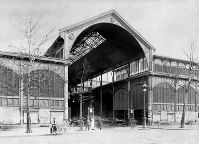 Entrada, para, um, pavilhão, de, les, Halles, mercado central, paris, c.1900 de French Photographer