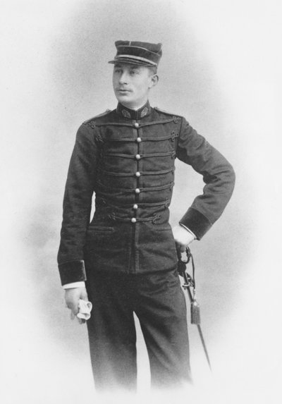 Ernest Duchesne como Major de Segunda Classe de Medicina no Segundo Regimento de Hussards de Senlis, 1897 de French Photographer