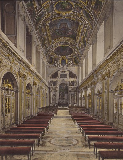 Fontainebleau: A Capela (fotografia a cores) de French Photographer