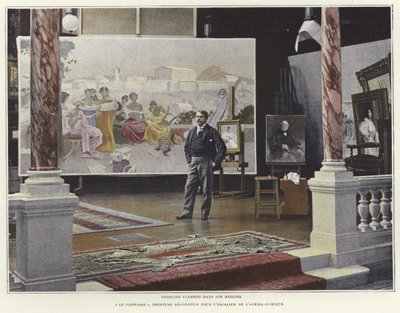 François Flameng em sua oficina de French Photographer