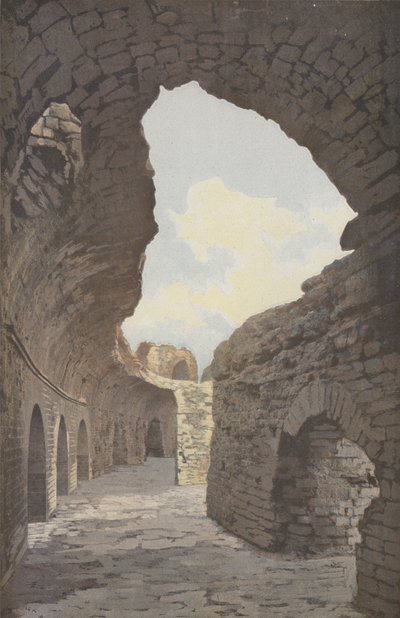 Frejus, anfiteatro, vista interior de uma galeria de French Photographer