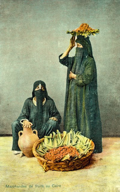 Comerciantes de Frutas em Cairo, Egito de French Photographer