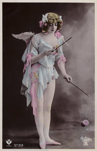 Menina, tocando, com, diabolo de French Photographer