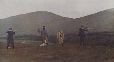 Tiroteio Grouse na Escócia (foto a cores) de French Photographer