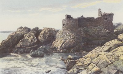 Ile DYeu, castelo velho, vista do SE de French Photographer