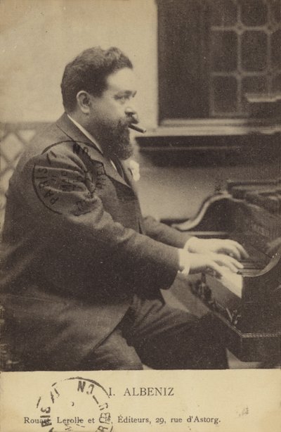 Isaac Albeniz, pianista e compositor espanhol (1860-1909) de French Photographer
