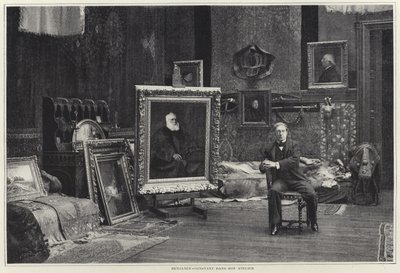 Jean-Joseph Benjamin-Constant em sua oficina de French Photographer