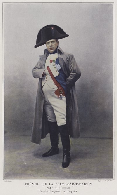 Jean Coquelin como Napoleão em mais que a rainha (foto colorida) de French Photographer