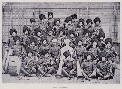 LArmee Russe: Fanfare du regiment (foto a p/b) de French Photographer