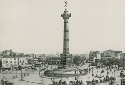 A Coluna de Julho, Place de la Bastille, Coluna de Julho, Place of the Bastille (fotoengenharia) de French Photographer