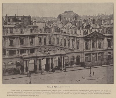 A Comuna de Paris, Palais-Royal, vista exterior (foto a p/b) de French Photographer